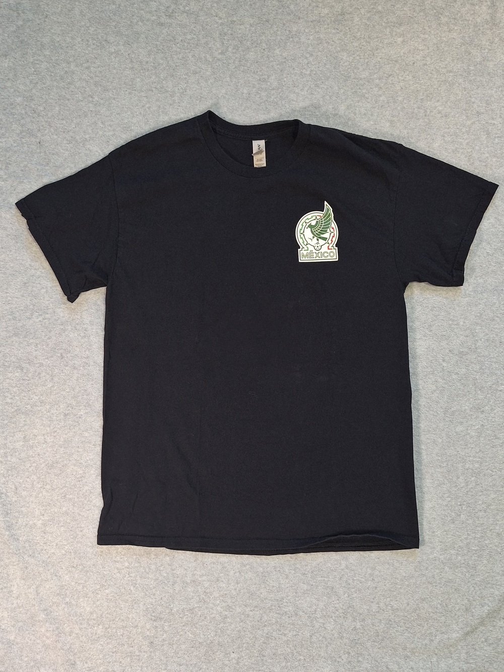 Mexico Soccer Futbol Blacl Tee Size L